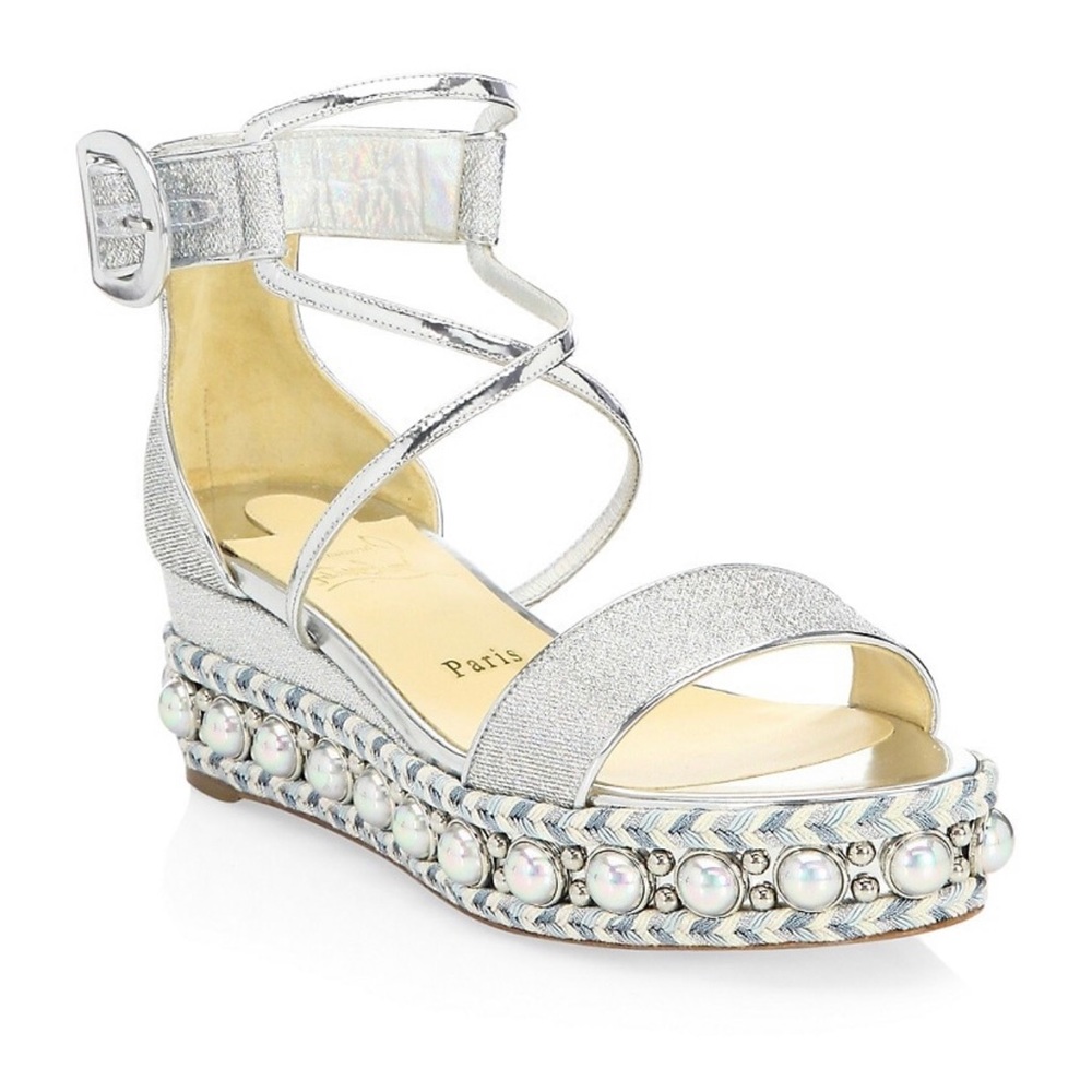 Christian Louboutin Chocazeppa Wedge Sandal - 38